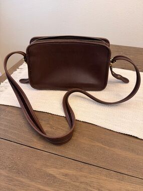 Vintage Coach Legacy Brown Leather Crossbody Bag 9164